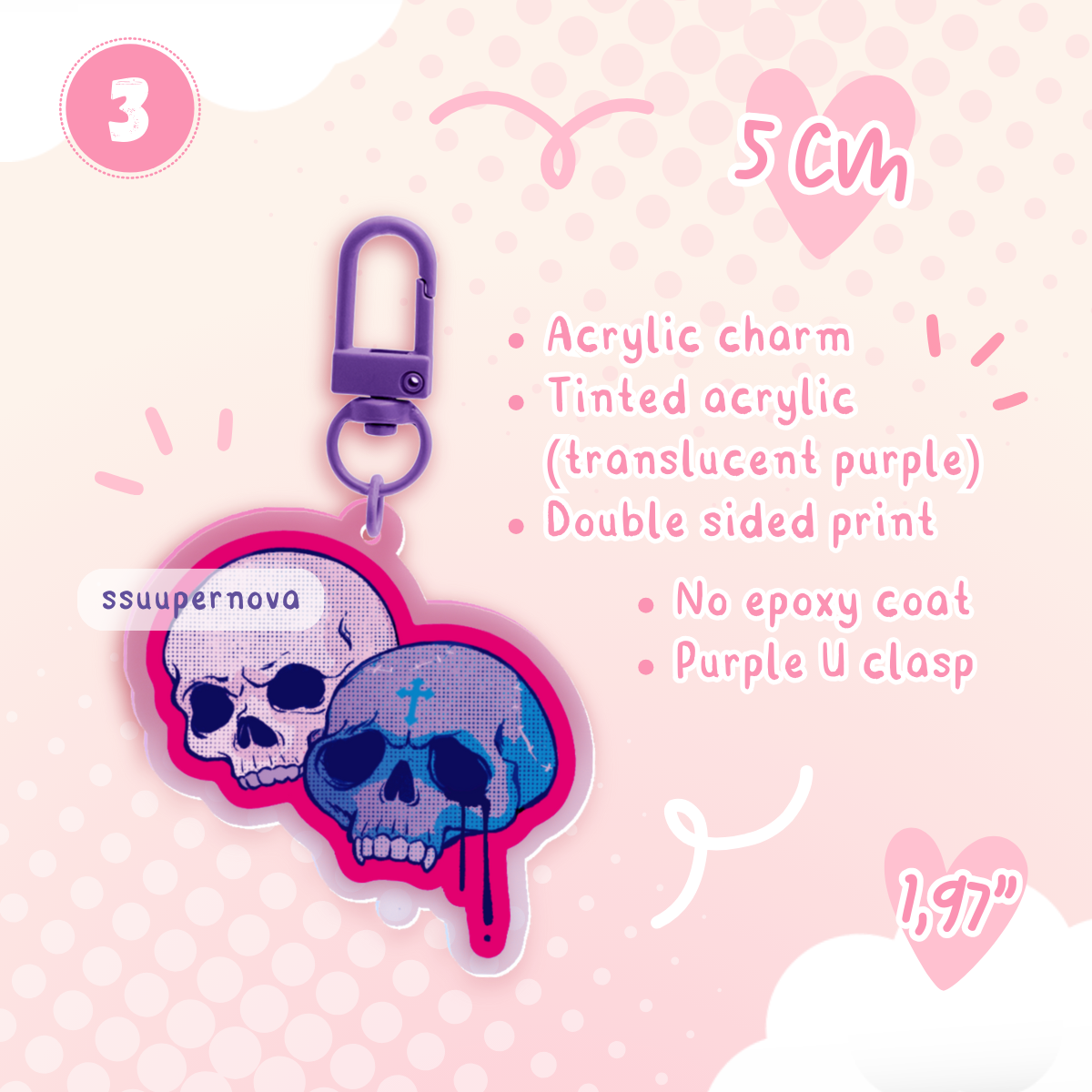 Villain - Acrylic Charms (Made to order)
