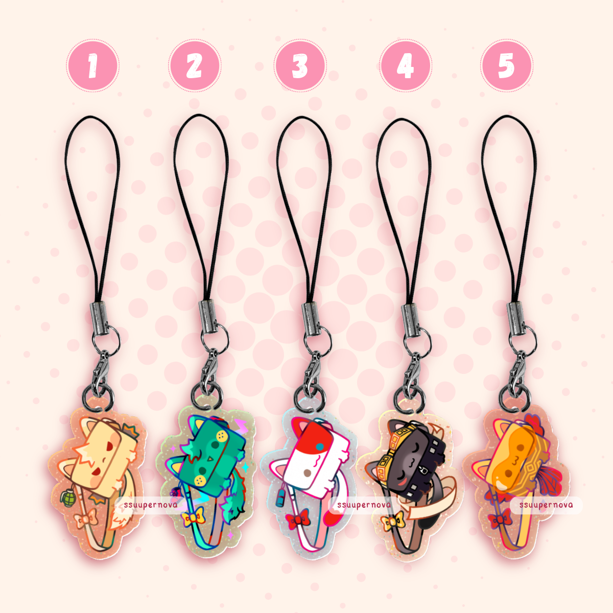 Kitty Bag - Phone Charms (Made to order)