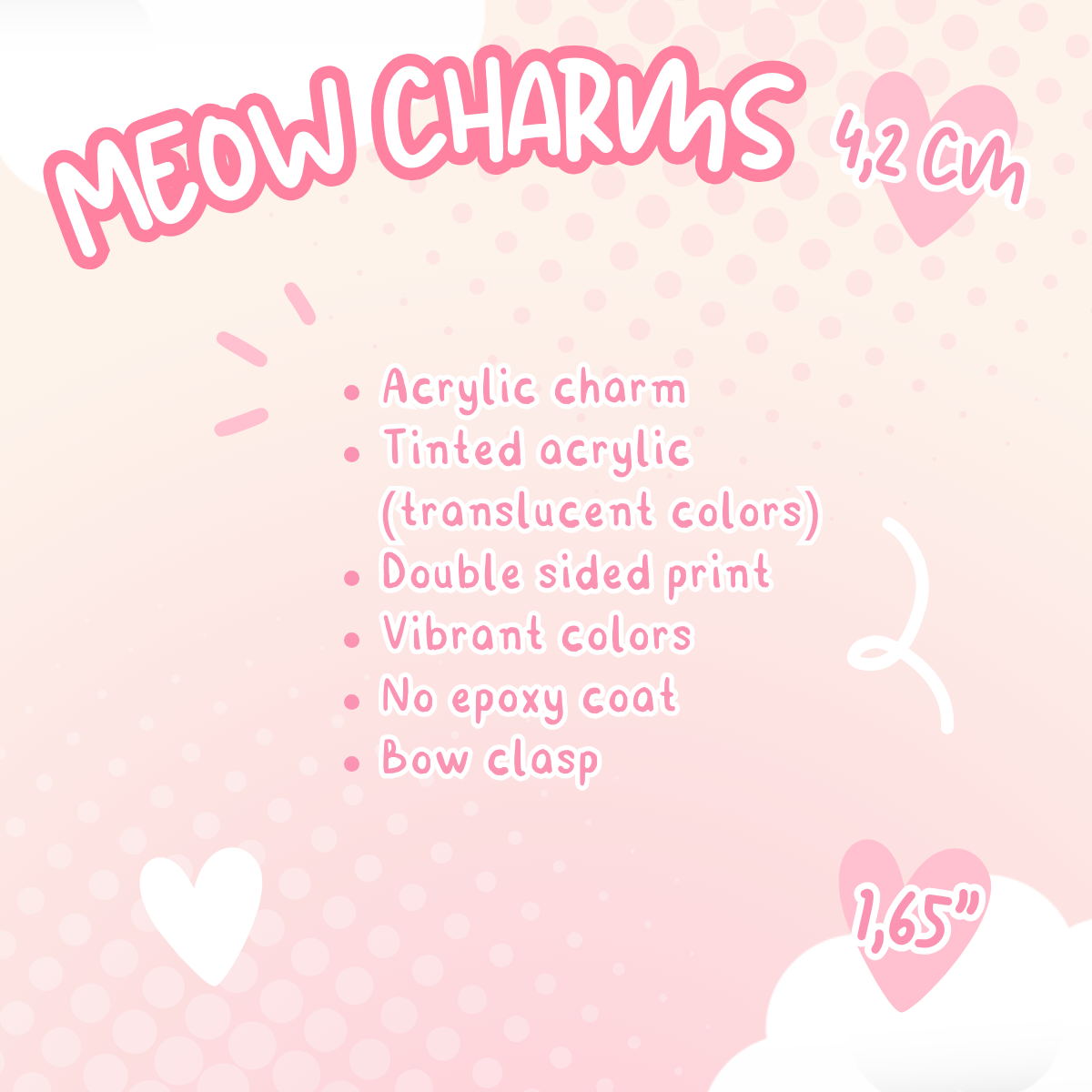 Meow Charms (Made to order)