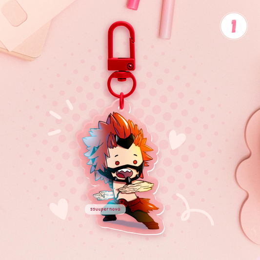 Smol heroes - Acrylic Charms (Made to order)