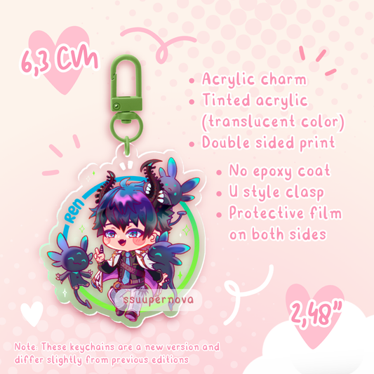 NIJI boys - Acrylic Charm (Made to order)