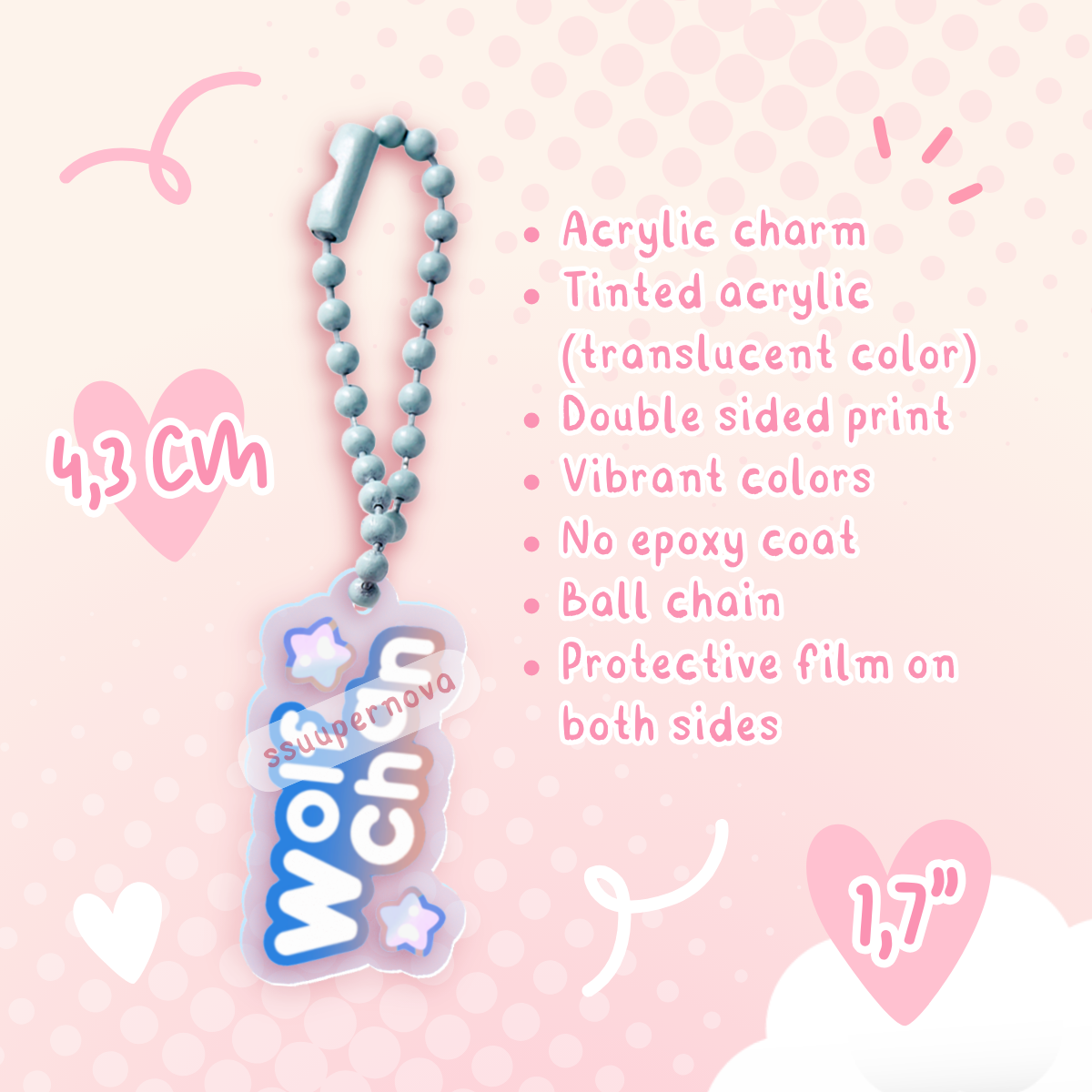 SKZOO name charms (Made to order)