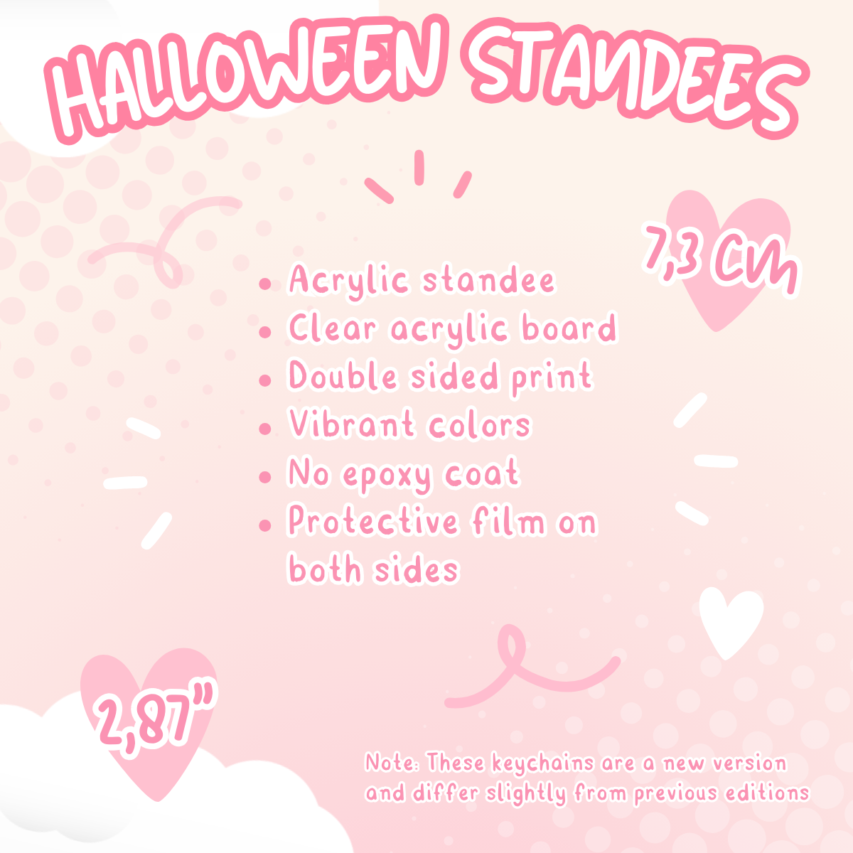Halloween - Acrylic Standees (Made to order)