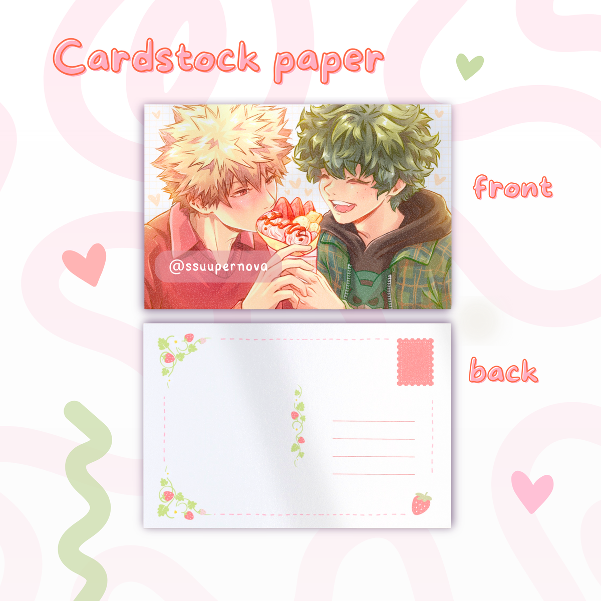 Bakudeku "Crepe date" postcard