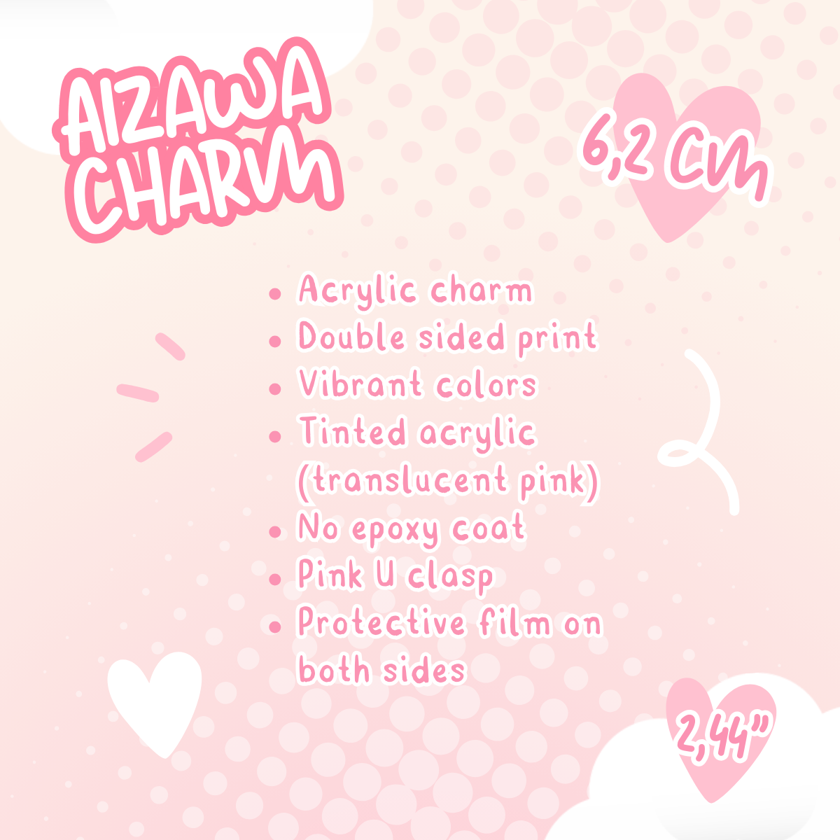 Sensei sakura charm (made to order)