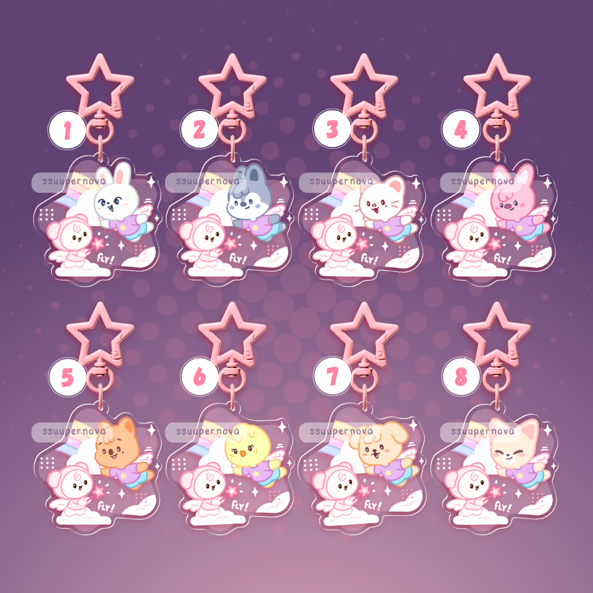 SKZ/Stay "Fly!" Charms (Made to order)