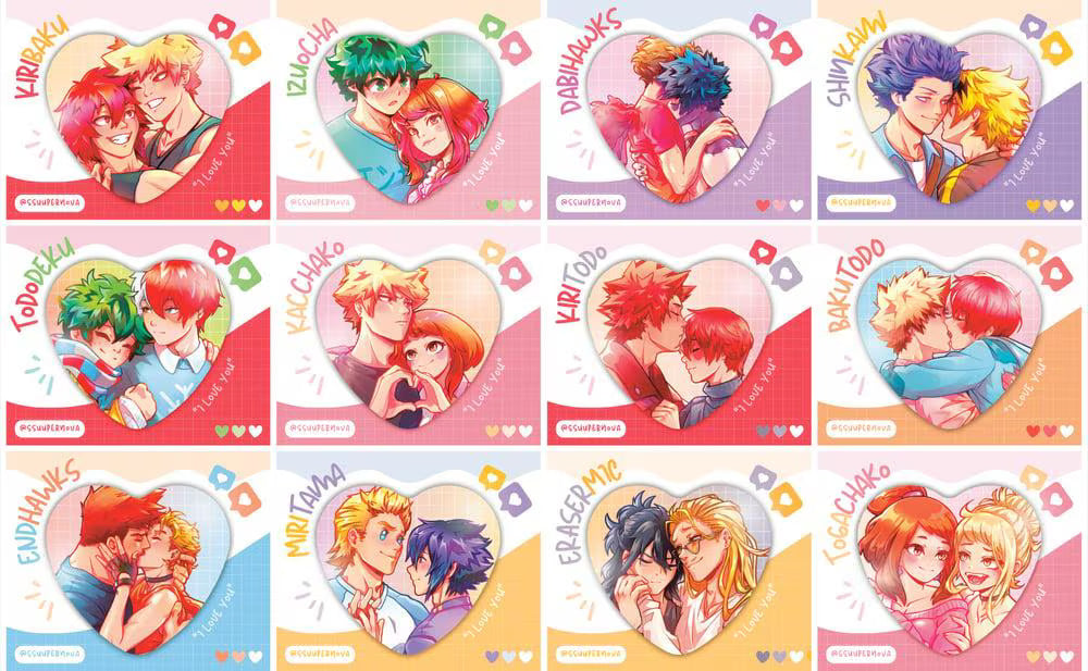 Ships heart badges