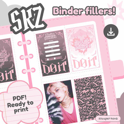 STRAY KIDS "Do it" Binder fillers