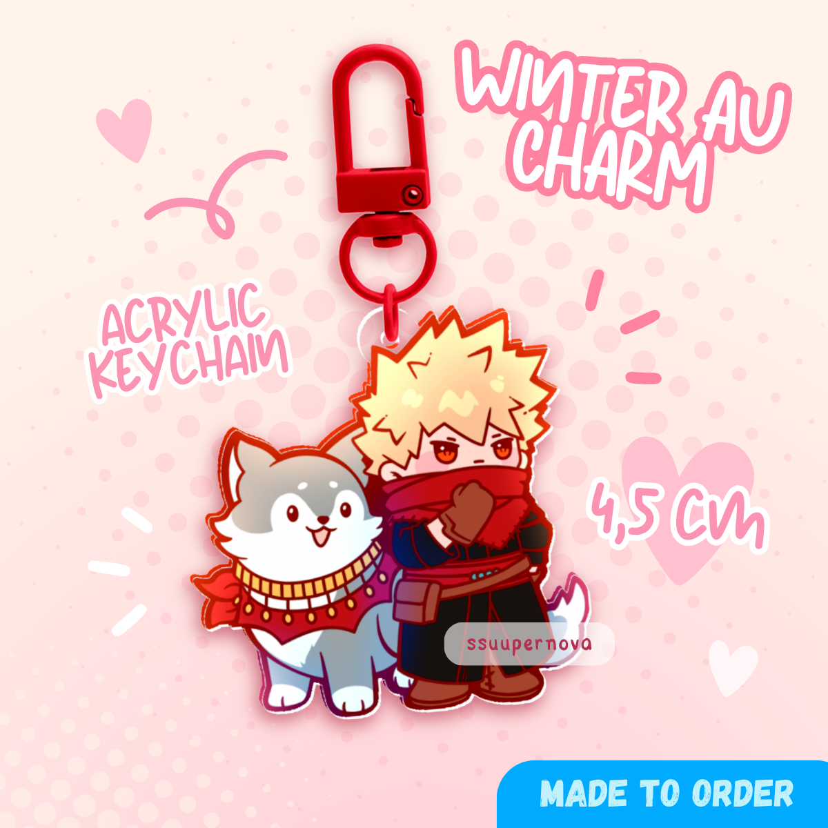Winter AU Charm (Made to order)