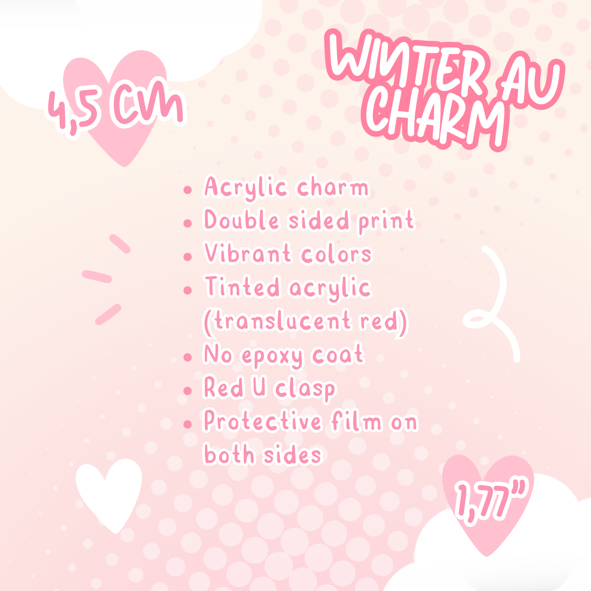 Winter AU Charm (Made to order)