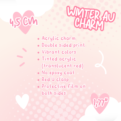 Winter AU Charm (Made to order)