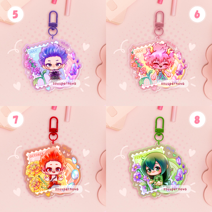 Birth stones and flowers charms (Made to order)