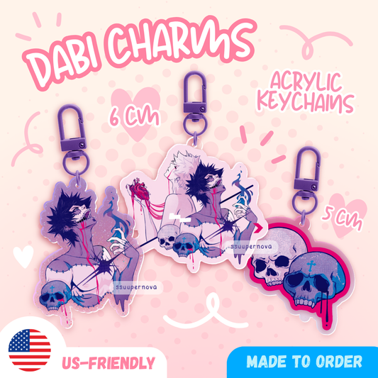 Villain - Acrylic Charms (Made to order)