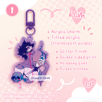 Villain - Acrylic Charms (Made to order)