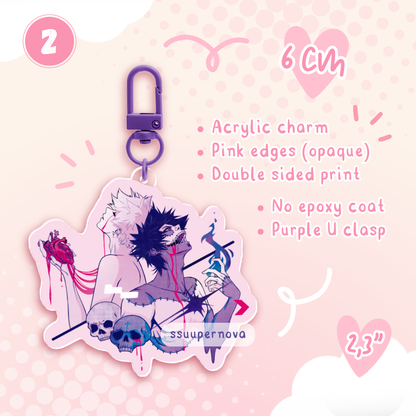 Villain - Acrylic Charms (Made to order)