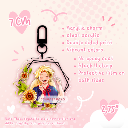 Flowers - Acrylic Charms (Made to order)