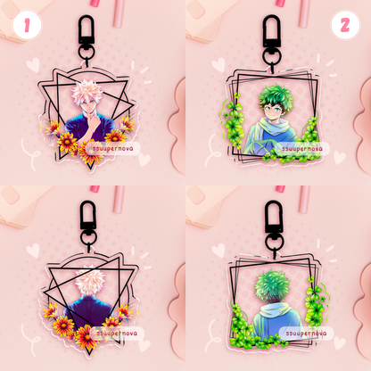 Flowers - Acrylic Charms (Made to order)