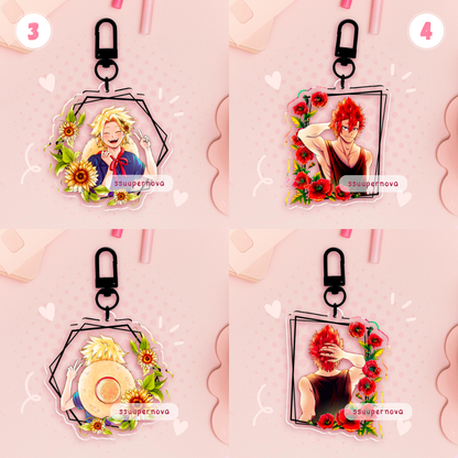 Flowers - Acrylic Charms (Made to order)