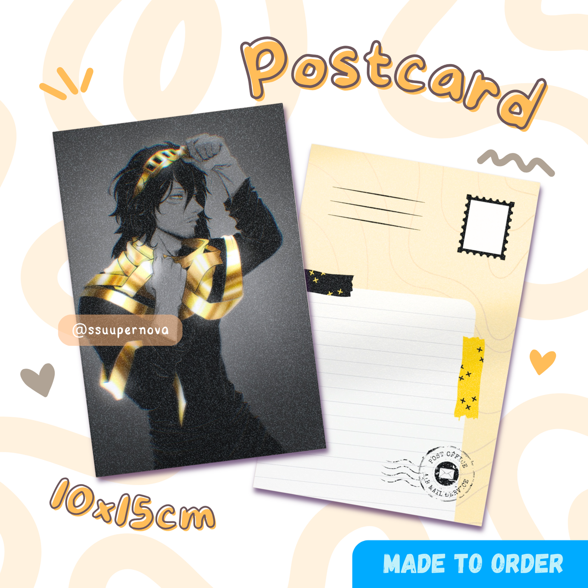 Aizawa "Gold" postcard