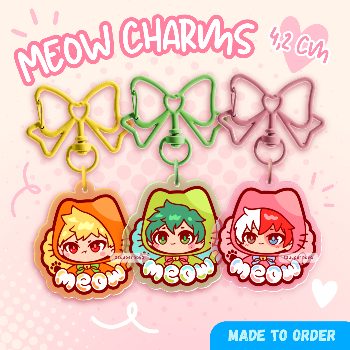 Meow Charms (Made to order)