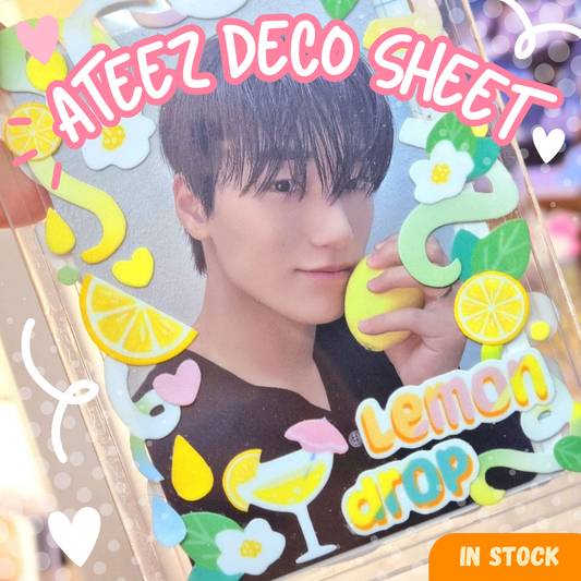 ATEEZ "Lemon Drop" Deco sticker sheets