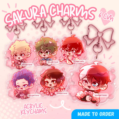 Cherry Blossom Charms (Made to order)