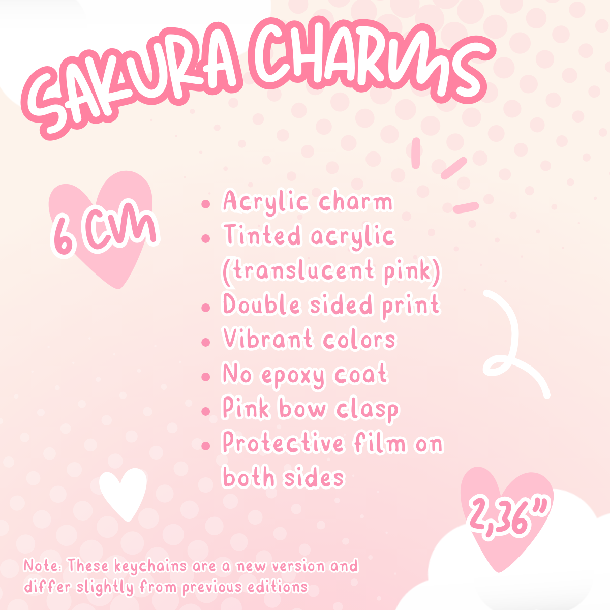 Cherry Blossom Charms (Made to order)