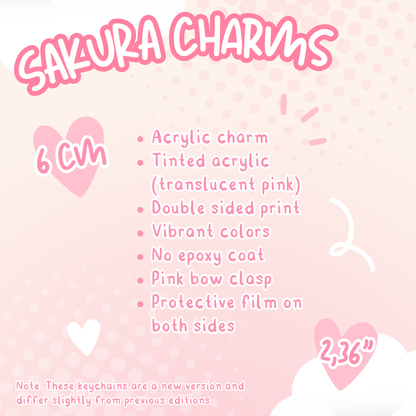 Cherry Blossom Charms (Made to order)