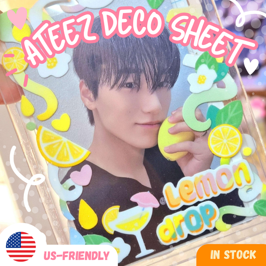 ATEEZ "Lemon Drop" Deco sticker sheets