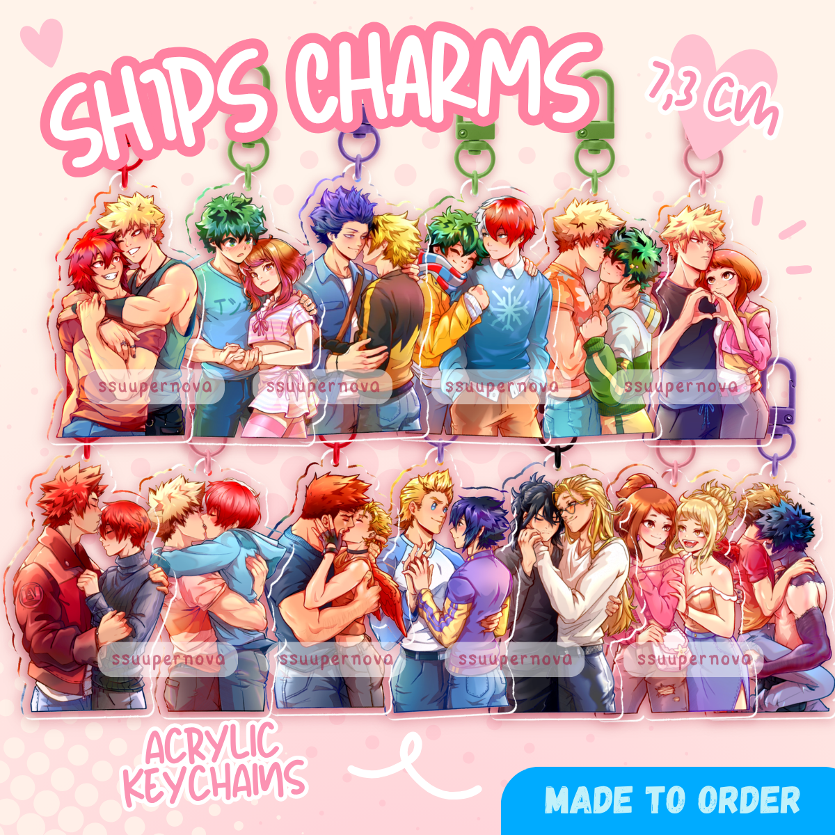 Ship charms (made to order)