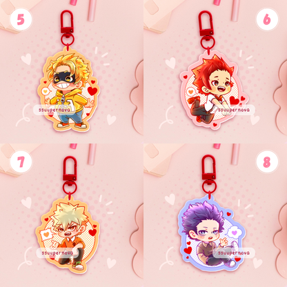 V-day - Acrylic Charms (Made to order)