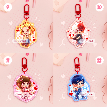 V-day - Acrylic Charms (Made to order)