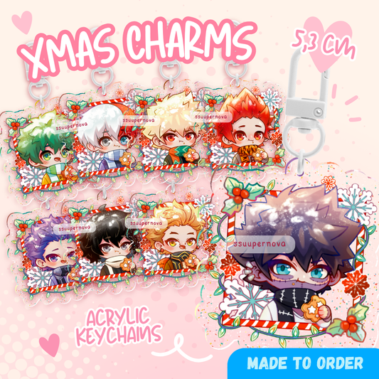 Xmas - Acrylic Charms (Made to order)