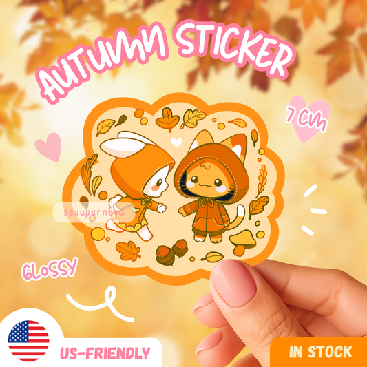 Happy fall sticker