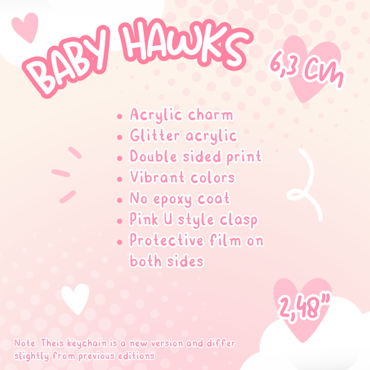Baby Bird - Acrylic Charm (Made to order)