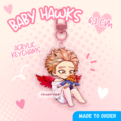 Baby Bird - Acrylic Charm (Made to order)