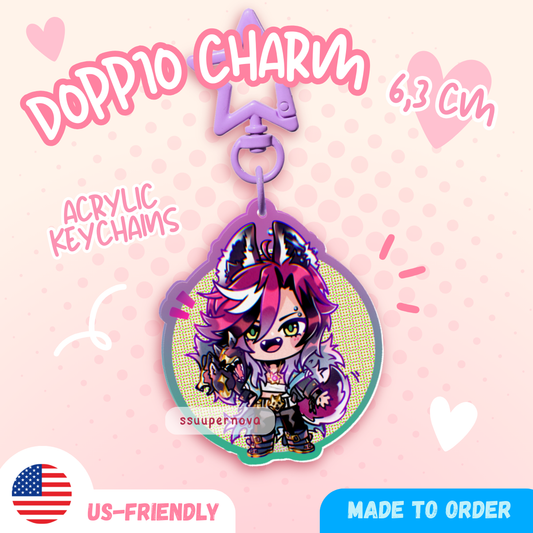 NIJI Doppio - Acrylic Charm (Made to order)