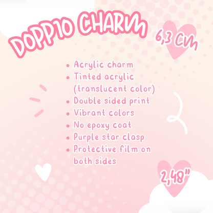 NIJI Doppio - Acrylic Charm (Made to order)