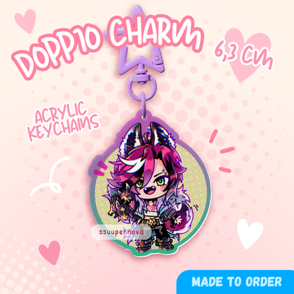 NIJI Doppio - Acrylic Charm (Made to order)