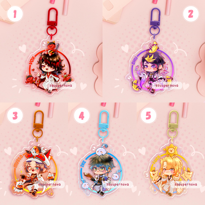 NIJI boys - Acrylic Charm (Made to order)