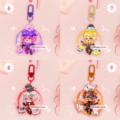 NIJI boys - Acrylic Charm (Made to order)