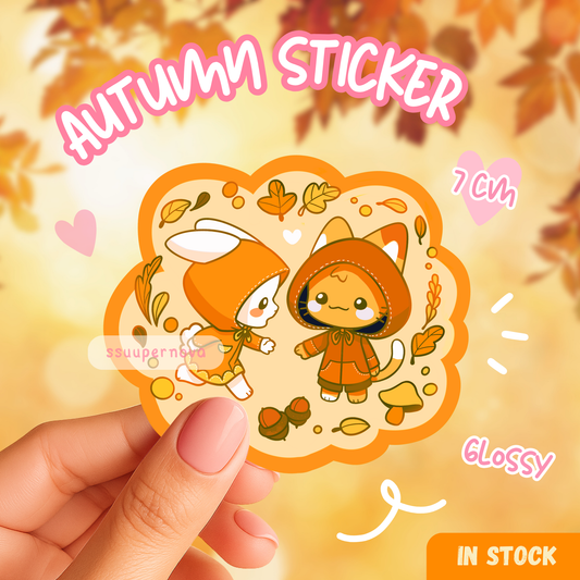 Happy fall sticker