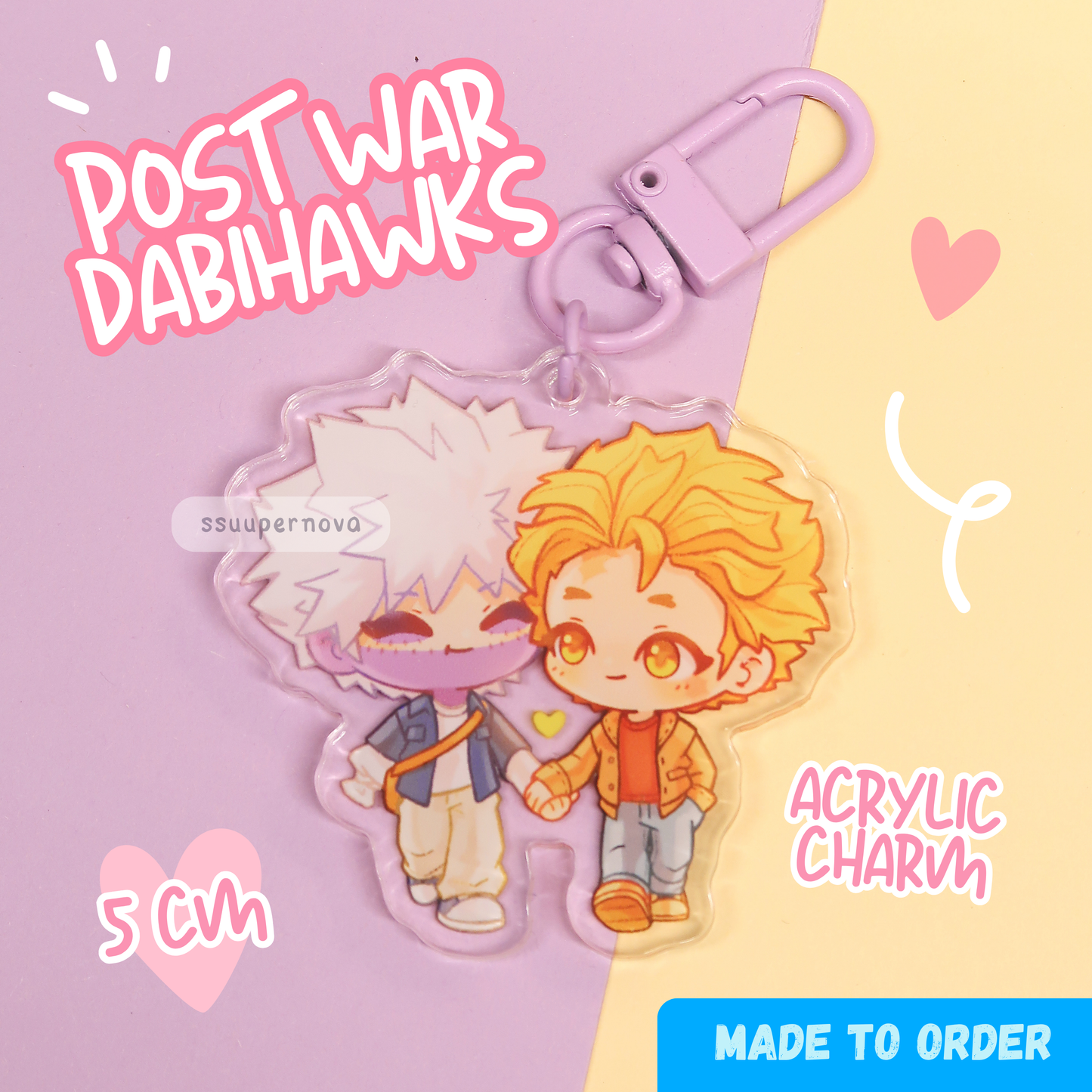 Post War - Acrylic charm (Made to order)