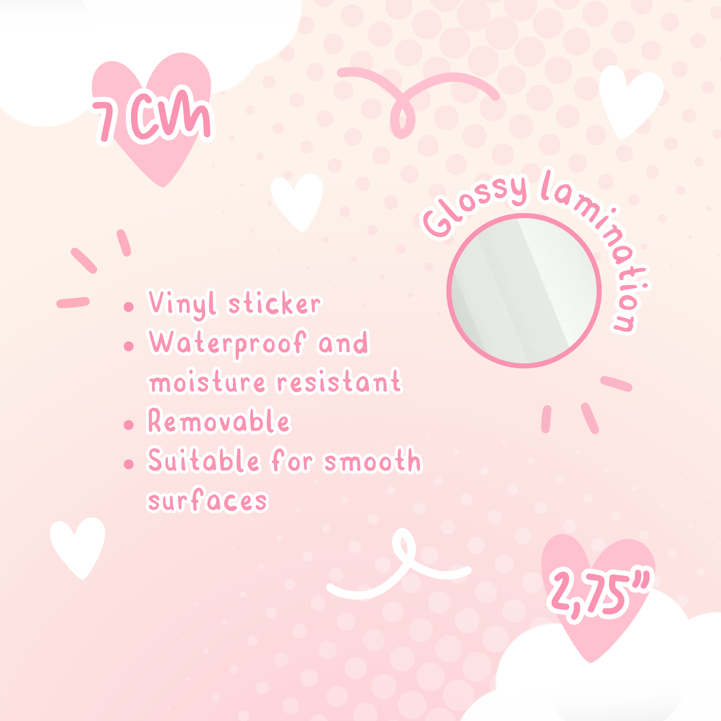 Birth stones and flowers stickers