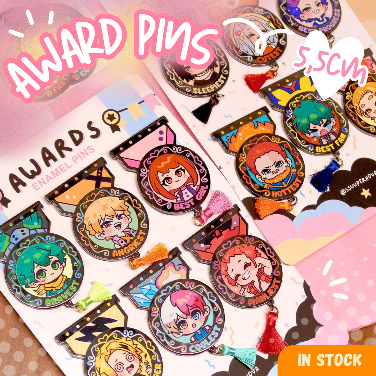 Award Enamel Pins