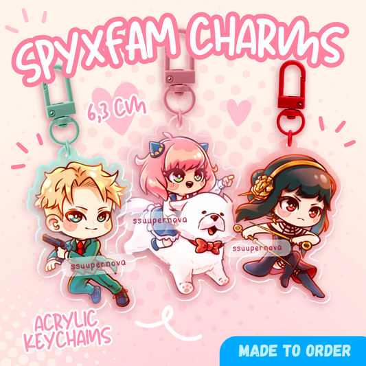 SxF - Acrylic charms (Made to order)