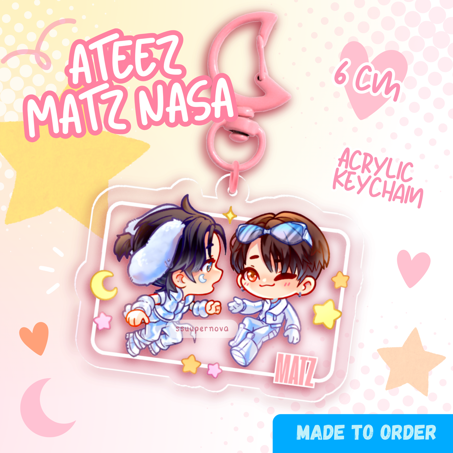 ATEEZ Matz "Nasa" - Acrylic charm (Made to order)