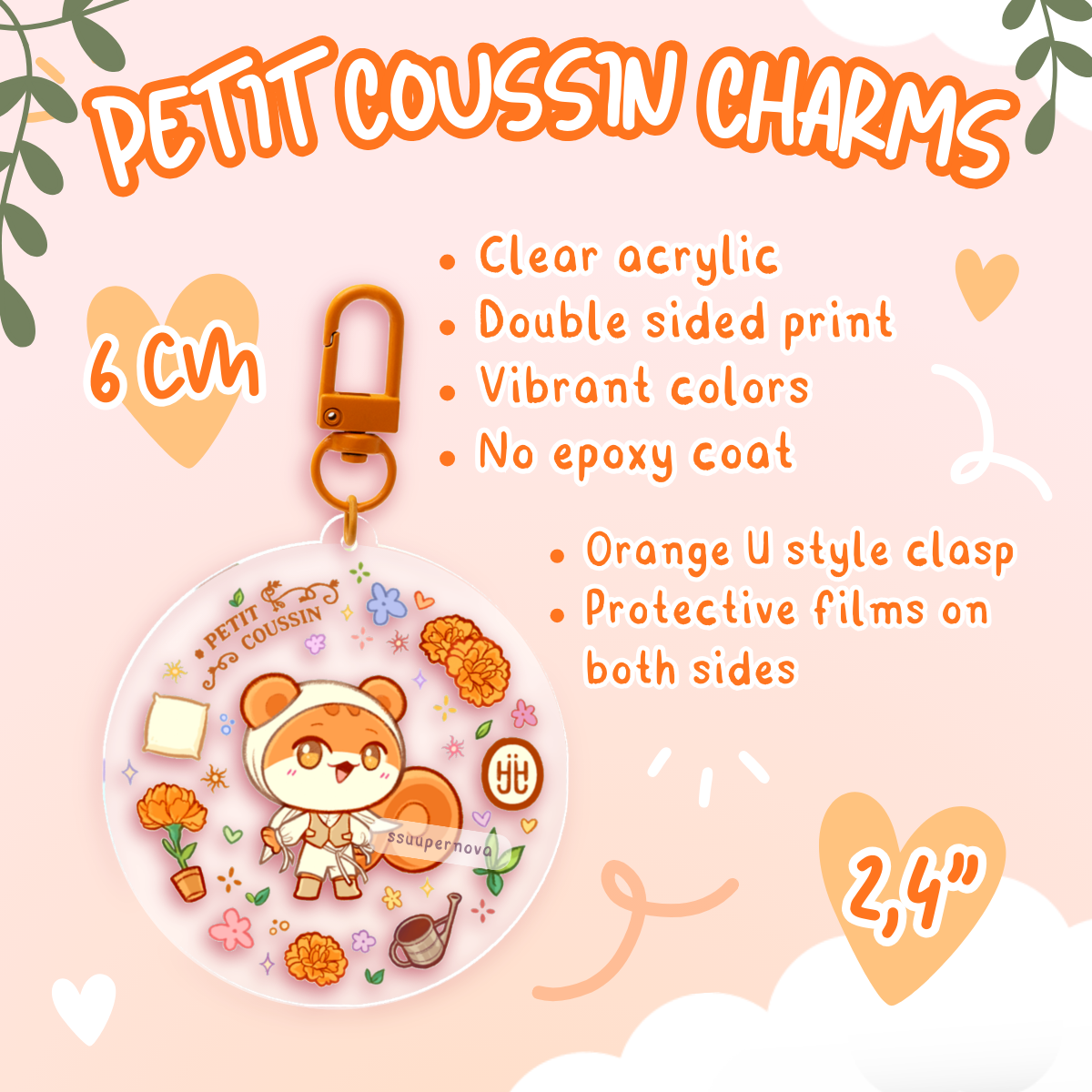 ATEEZ "Petit Coussin" charms (Made to order)