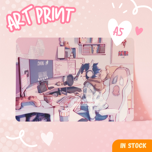 Streamer AU Art Print