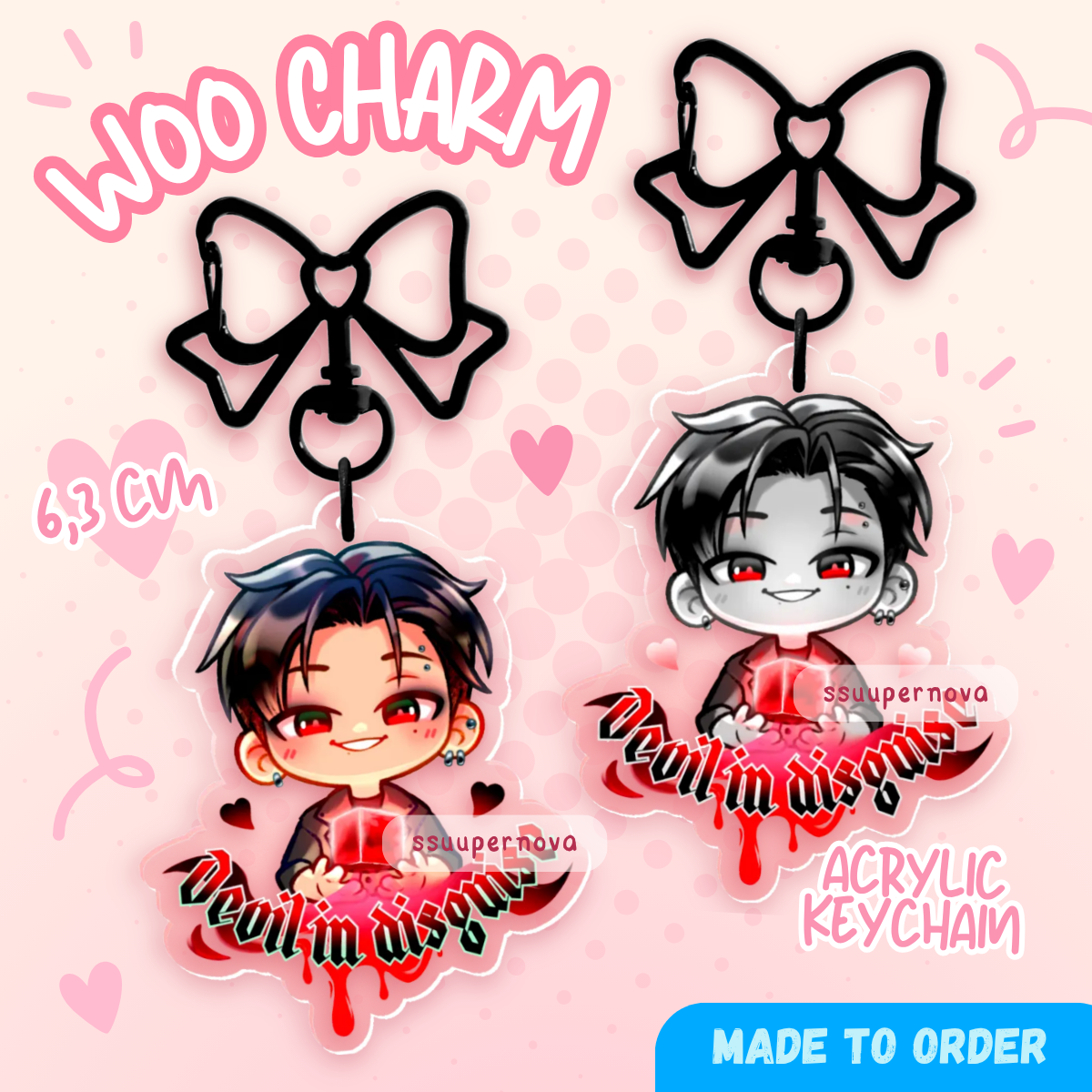 ATEEZ "In your fantasy" Woo Charm (Made to order)